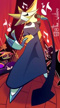 From the description:
"You thought I'd be satisfied drawing Tasque Manager in a dress only ONE TIME?"