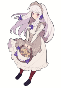 A fanart based on a new design for lysithea in fire emblem heroes.