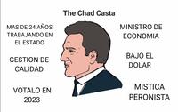This image illustrates a X post saying that apparently the Massa campaign team offers to pay 100K ARS to select influencers in order to make propaganda for Massa. The earliest source I can find is <a href="https://twitter.com/Msirogaxana/status/1695513107139895326">this post</a>, which only mentions 50K ARS.

The positive points are:

* <i>Más de 20 años trabajando en el Estado</i> / More than 20 years working for the State.
* <i>Ministro de Economía</i> / Minister of Economy.
* <i>Gestión de calidad</i> / An excellent mandate.
* <i>Bajó el dólar</i> / He made dollars cheaper.
* <i>Mística peronista</i> / Peronist mystique
* <i>Vótalo en 2023</i> / Vote for him in 2023.

Original version:
 !https://i.kym-cdn.com/photos/images/newsfeed/002/649/882/0b6.jpg!