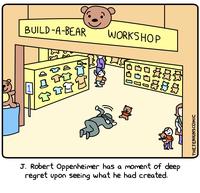 BUILD-A-BEAR 1 в 34 TIL 12 WORKSHOP 000 ol 1 899 388 EXC J. Robert Oppenheimer has a moment of deep regret upon seeing what he had created. THEJENKINSCOMIC