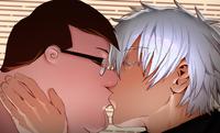 peter griffin and gojo satoru kiss