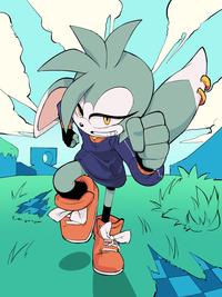 It's fanart of another artists' OC, DeeDee the hare. This is how she looks when drawn by their original creator; Stars_ki.
https://twitter.com/Stars_kii/status/1645539797837185024
<img src="https://pbs.twimg.com/media/FtYhsS-XoAEN6kn?format=jpg&name=large" height="300">
