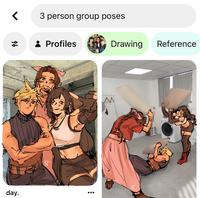 < 3 person group poses 2 day. Profiles ST Drawing Reference N Sp