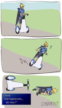 Cloud "Did Sephiroth... do this?" CYNAMINT