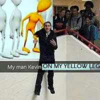 My man Kevin ON MY YELLOW LEG