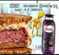 E JUST REUBBEN SANDWICH AND ARIBBENA V LE Ribena