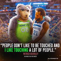 fitbit MINNESOTA E MINNESOTA TH #fitbit WOLVES 0021 "PEOPLE DON'T LIKE TO BE TOUCHED AND I LIKE TOUCHING A LOT OF PEOPLE." PATRICK BEVERLEY VIA NEWS TALK 830 WCCO CLUTCHPOINTS