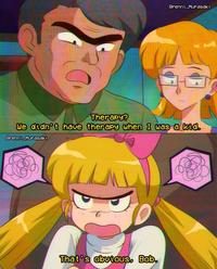 Brenni_Murasaki Therapy? We didn't have therapy when I was a kid. Brenni_Murasaki That's obvious, Bob. B