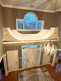 Inaccessible Foyer Landing In Suburban Design