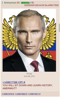 Anonymous (ID: tBGKTjVo) 02/09/24 (Fri)02:44:55 No.458017929 file.jpg 618 KB JPG >>458017396 (OP) # YOU WILL SIT DOWN AND LEARN HISTORY, AMERIMUTT >>458018793 # >>458018822 # >>458018917 #