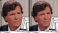 Tucker Carlson Sitting at Computer meme