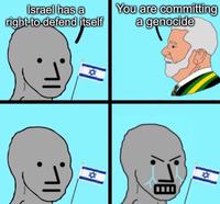 Israel has a right to defend itself H H You are committing a genocide 18 H