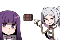 Frieren once again about to fall for the mimic
