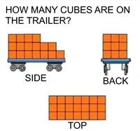 HOW MANY CUBES ARE ON THE TRAILER? SIDE TOP BACK