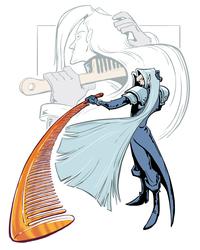 Sephiroth once he’s done using the entire bottle of conditioner (canon).