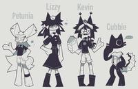 Lizzy Kevin Petunia Cubbie