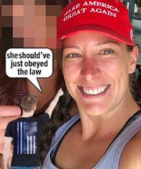 she should've just obeyed the law AMERICA AGAIN GREAT