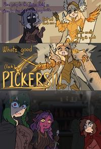 Were going to the Theirrs Guild so GUILD So please be discreet. I dont want any trouble Fret not dark one I know exactly how thy ilk speaks Whats good (lock) PICKERS 3 143 *