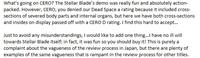 What's going on CERO? The Stellar Blade's demo was really fun and absolutely action- packed. However, CERO, you denied our Dead Space a rating because it included cross- sections of severed body parts and internal organs, but here we have both cross-sections and insides on display passed off with a CERO D rating. I find this hard to accept... Just to avoid any misunderstandings, I would like to add one thing...I have no ill will towards Stellar Blade itself; in fact, it was fun so you should buy it! This is purely a complaint about the vagueness of the review process in Japan, but there are plenty of examples of the same vagueness that is rampant in the review process for other titles.