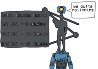 Total Damage Dealt: - 1st hit 8 damage 2nd hit 10 damage 3rd hit - 11 damage we outta railcoins