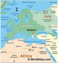 the Greece is at the center of everything