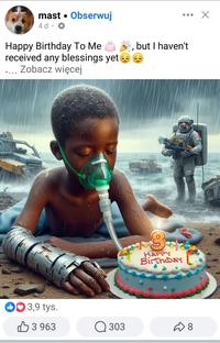 mast • Obserwuj 4d. Happy Birthday To Me received any blessings yet Zobacz więcej but I haven't HAPPY Birthday 3,9 tys. 3963 Q 303 ✈ 8