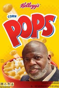 CORN Kellogg's POPS 1509 CALONES SAT FAT 160 PERIA CUPSERVING 15 TOTAL SULARS SHEETENED CONVICENCAL Cereal de maiz endulzado NET WT/PESO NETO 10 OZ (283g)