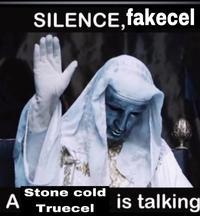 SILENCE, fakecel Stone cold A Truecel is talking