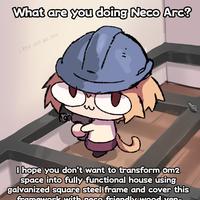 What are you doing Neco Arc? Little Jonh was here 199 I hope you don't want to transform om2 space into fully functional house using galvanized square steel frame and cover this