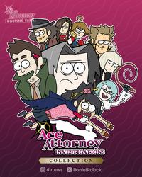 Attorney POSTING FANS Ace Attorney INVESTIGATIONS COLLECTION Od.r.aws X Daniel Rolack