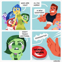 WHO ARE YOU? HI, I'M HORNY A NEW EMOTION? DON'T TOUCH ANYTHING. DOOOON'T!!!!! HORNY MODE caldatelier
