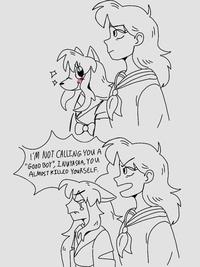 I'M NOT CALLING YOU A "GOOD BOY" INUYASHA, YOU ALMOST KILLED YOURSELF.