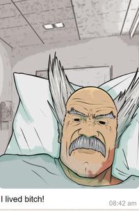 I lived bitch! 08:42 am