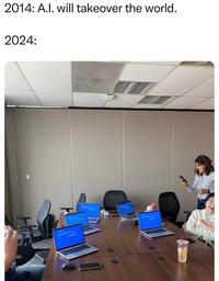 2014: A.I. will takeover the world. 2024: