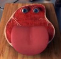 Charlie, The Steak Licking