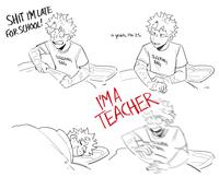 S--- I'M LATE FOR SCHOOL! SLEEPING BAG 。 yeah, I'm 25. 0 SLEEPING BAGI I'MA TEACHER