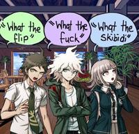 "What the "What the "What the flip" f---" Skibidi"