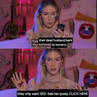 SHAN They their dead husband back they don't want to remarry they only want SEX. See her p---- CLICK HERE