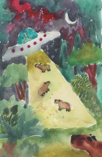 capybaras being abducted