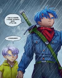 THIS IS WHERE I FOUND GOHAN'S BODY, LITTLE ME. COWABUMMER!