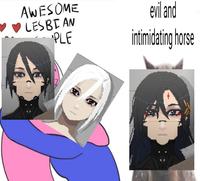 AWESOME LESBIAN PLE evil and intimidating horse wwwwwww