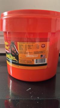 Finish Line RSE PRODUCTS Guaranteed Analysis: I volume ounce 38 grams Calcium, Min .05% 5.9% Magnesium, Min Calcium, Max 6.9% Manganese, Min 300 ppm Salt, Min 30% Zinc, Min 40 ppm Potassium 12% Salt, Max 100 ppm 39% Iron, Min. Sodum, Min 7% Sodum, Max Copper, Min. 10 ppm 21% Potassium, Min 12% -For use in horses only Keep container sealed when stared Consult your veterinarian before use -Do not exceed recommended serving size. Keep out of reach of childre Store at room temperature Lot No. VETERINARIAN TESTED OUR MONEY BACK! (2.27 kg) Sin Se AND RECOMMENDED Frisk ene hod 7 15401 020051
