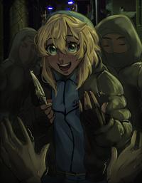 POV: you live in London and you are getting robbed by Bridget from Guilty Gear Strive 