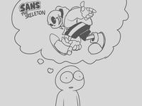 I keep thinking about what if ppl suddenly remember sans is called "sans the skeleton" and not "sans undertale"