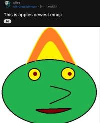 r/lies u/kronusjohnson 9h i.redd.it This is apples newest emoji hi