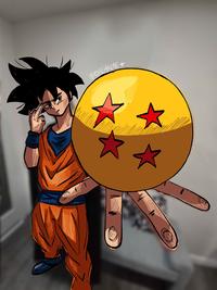 Goku Dragon Ball F--- You Know About This Orb redraw