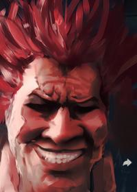 Baki Hanma fan art of Akuma Auntie
