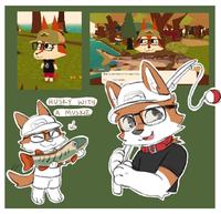 HUSKY WITH A MUSKIE Daton! Woah, a new creature! You caught a Stur Iwoond opinion.