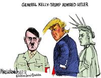 GENERAL KELLY: TRUMP ADMIRED HITLER MIKE Luckovich 10, 25-24 AJC.cam The Atlanta Journal-Constitution T