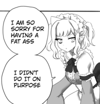 I AM SO SORRY FOR HAVING A FAT ASS I DIDN'T DO IT ON PURPOSE